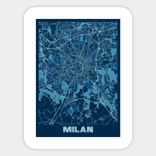 Milan - Italy Peace City Map Sticker